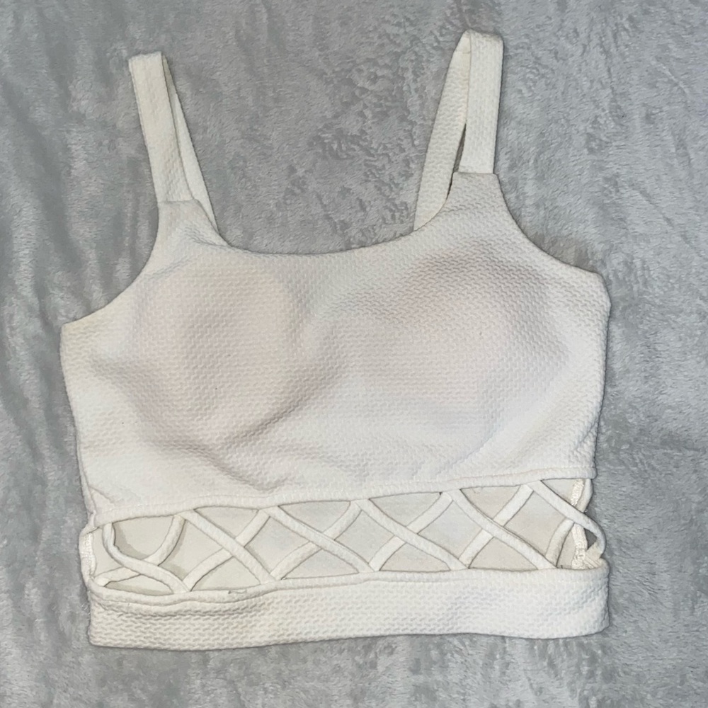 White crop top